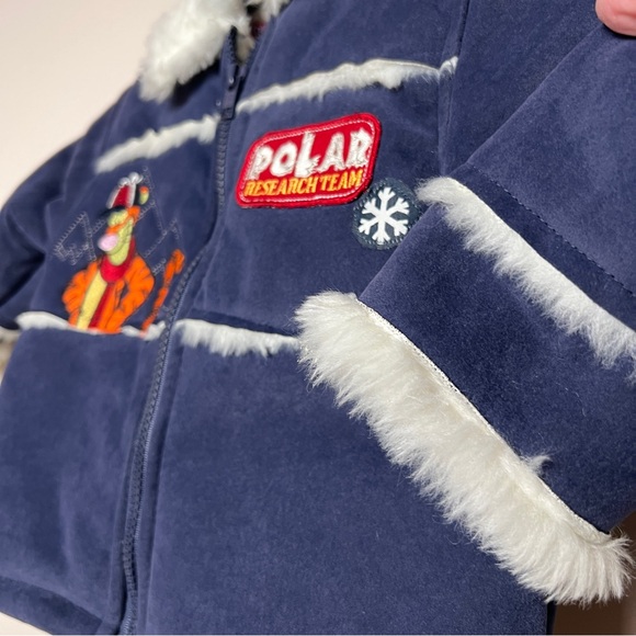 Disney Winnie the Pooh Blue Polar Research Team kids winter jacket Tigger 2T - Picture 6 of 9